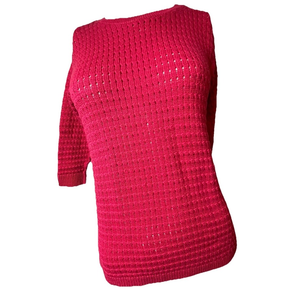 Talbots Women's Sweater Long Sleeve Pink Petite Size PS
